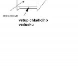 design of noise hood of electric motor, open version, detail, Czech text